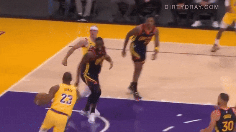 Draymond green pokes lebron james in the eye again