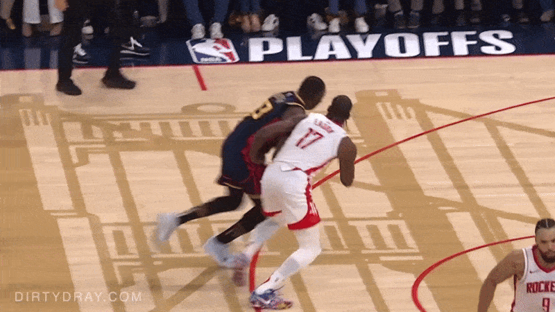 draymond green gets tangled up with tari eason