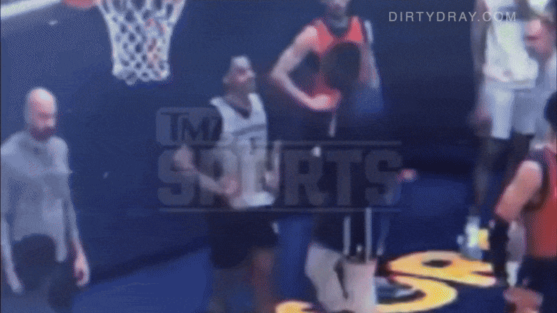 draymond green sucker punch and knockout of jordan poole during practice