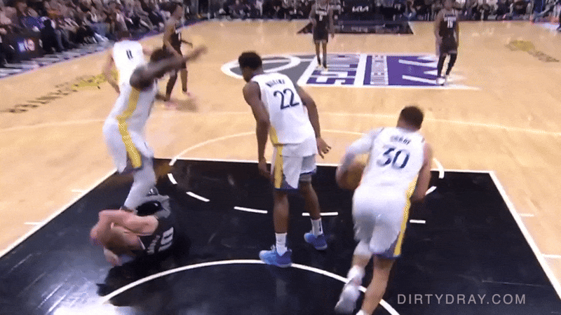draymond green stomps domantas sabonis